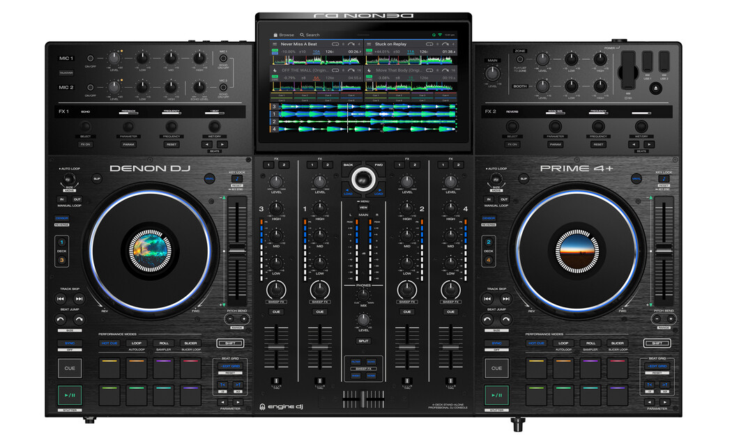 DENON DJ PRIME 4+ THE WORLDS MOST ADVANCED DJ SYSTEM JUST GOT EVEN BETTER! 